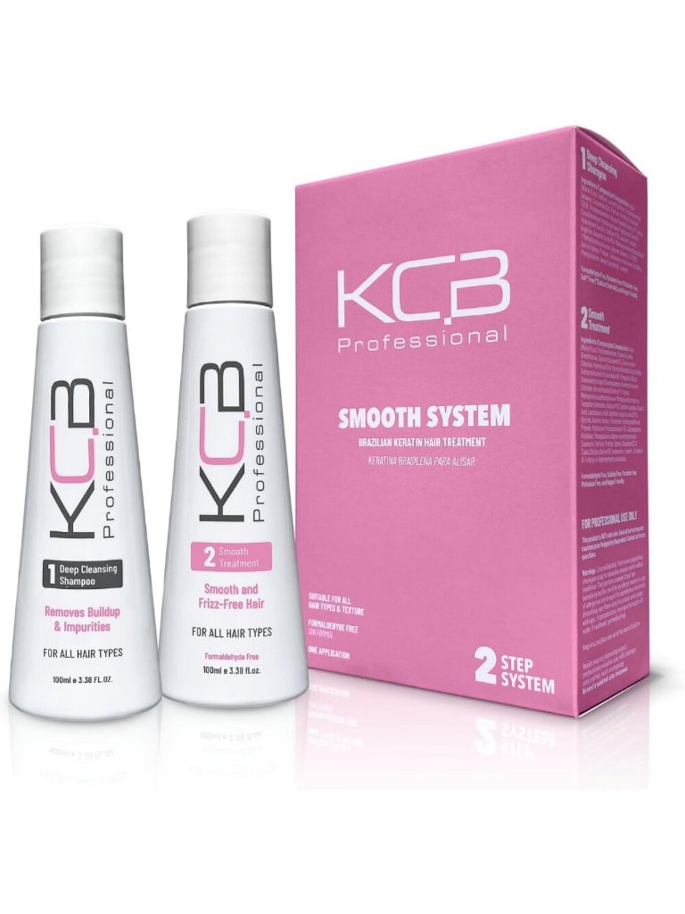 Brazilian Keratin Hair Treatment Kit - Frizz Control, Smoothing, All Hair Types